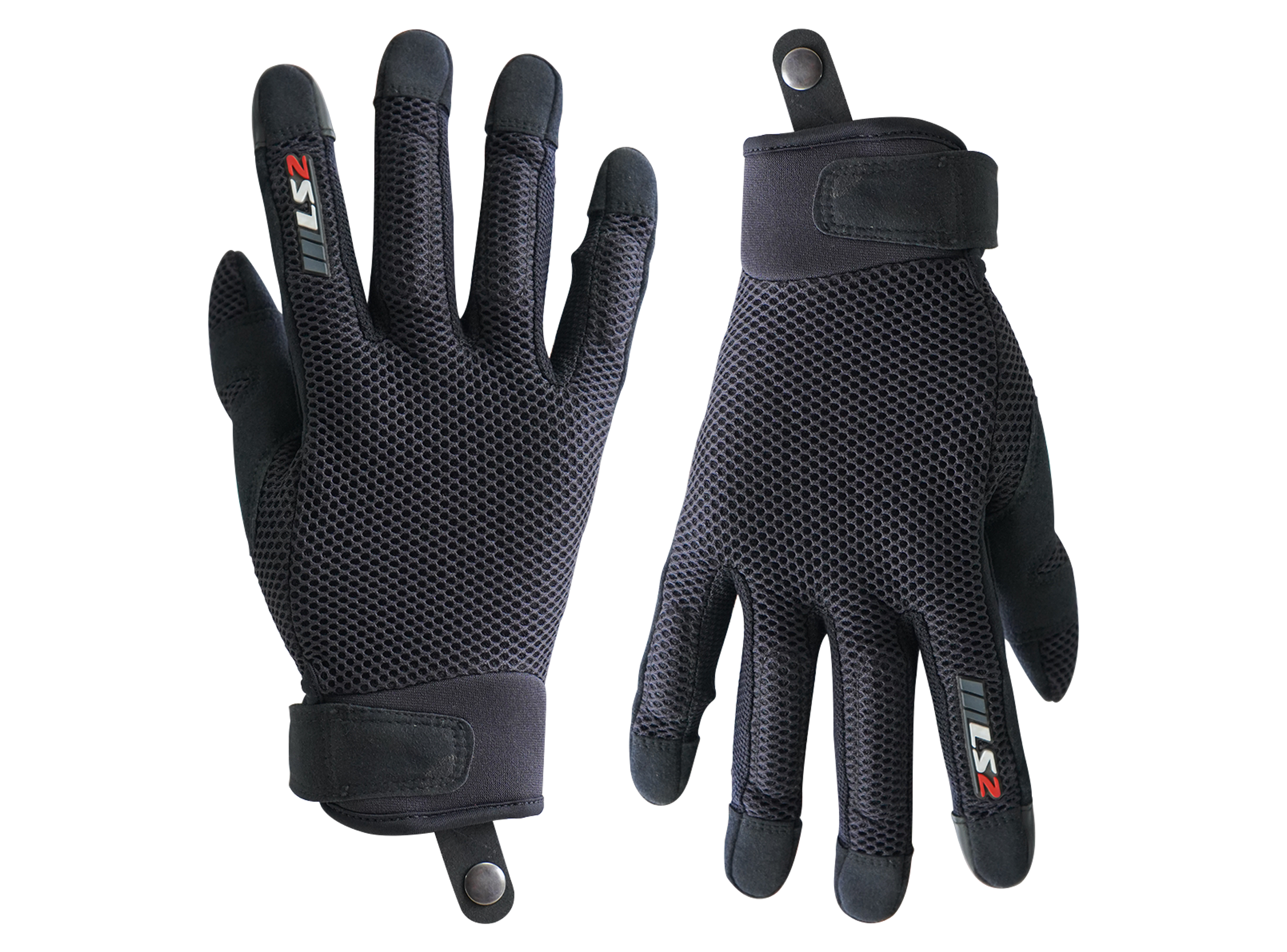 GUANTES LS2 HOMBRE RAY NEGRO